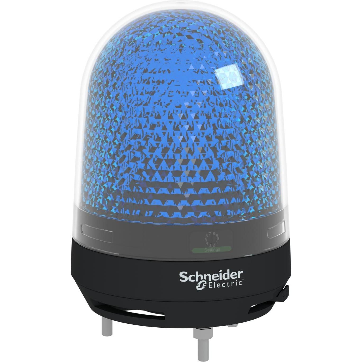 Schneider Electric, Personenschutz, Blue LED Beacon w/ Buzzer, 24Vdc
