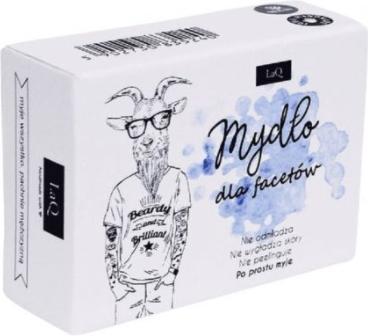 Actual product image LaQ Soap For guys soap with a men's smell with activated charcoal and precious butters - 85ML (85 ml)