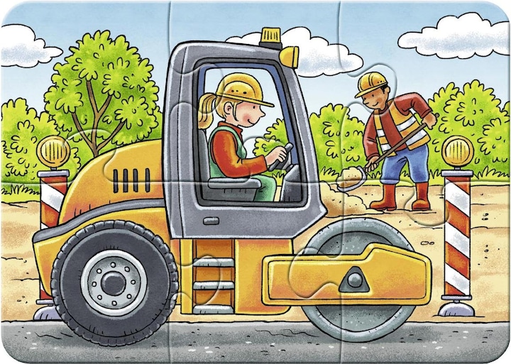 Immagine prodotto Ravensburger I miei primi giochi di puzzle - Veicoli da costruzione (20 pezzi)
