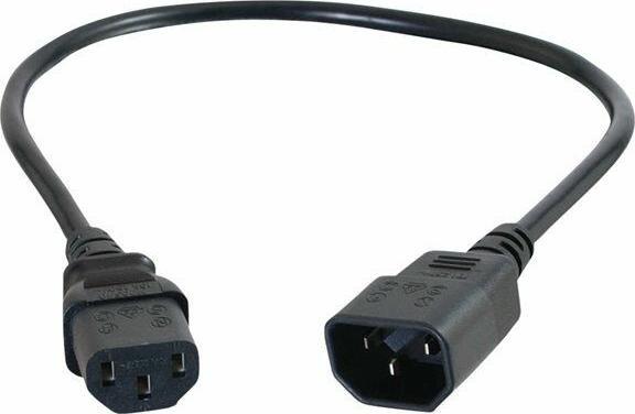Actual product image C2G Computer Power Cord Extension (0.50 m, CEE 7/4, CEE 7/5)
