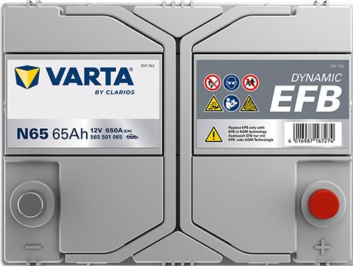 Produktbild Varta N65 Blue Dynamic (12 V, 65 Ah, 650 A)