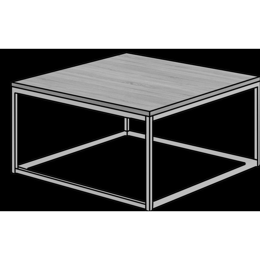 Thumbnail - ADRK Furniture, Couchtisch + Beistelltisch, Belten (65 x 65 x 33 cm)