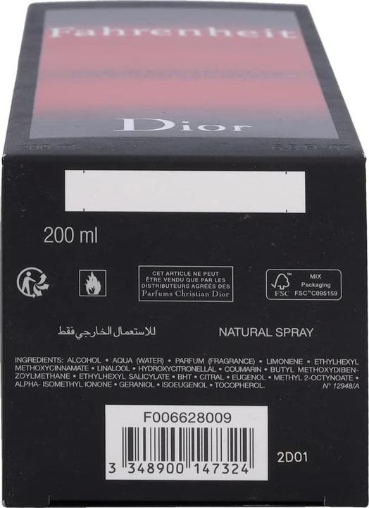 Image du produit Dior Fahrenheit (Eau de toilette, 200 ml)