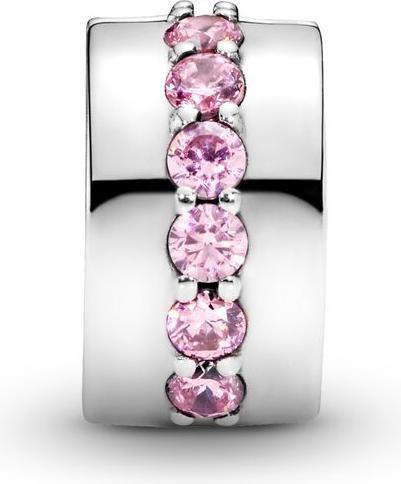 Immagine prodotto Pandora Charms/perline rosa che brillano sul sentiero (1.06 cm, Argento)