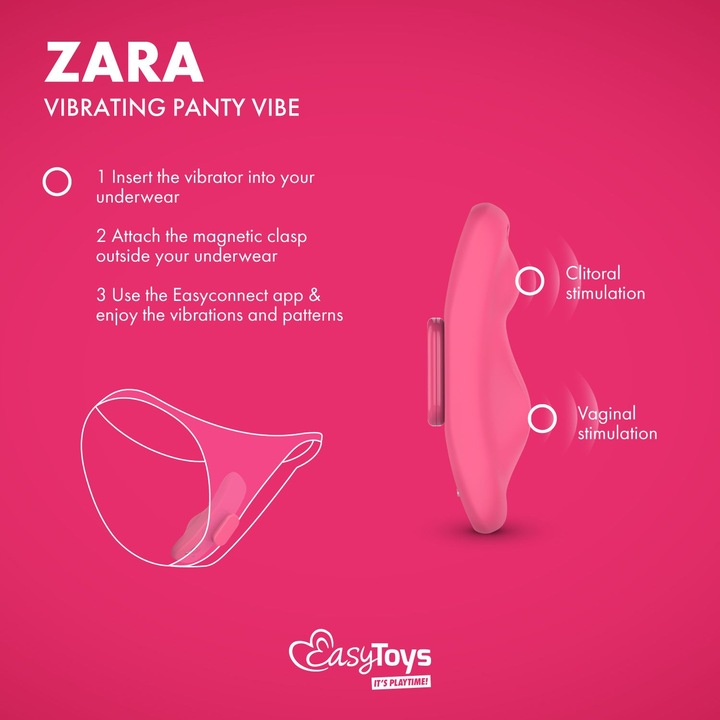 Actual product image Easytoys EasyConnect - Panty Vibrator app controlled
