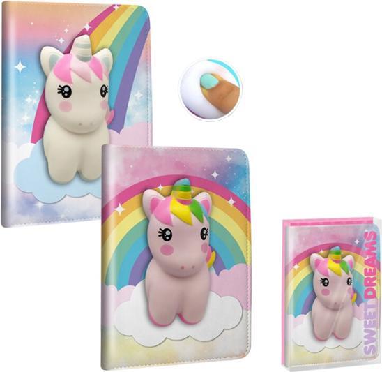 Actual product image Sombo Unicorn squishy notebook ass