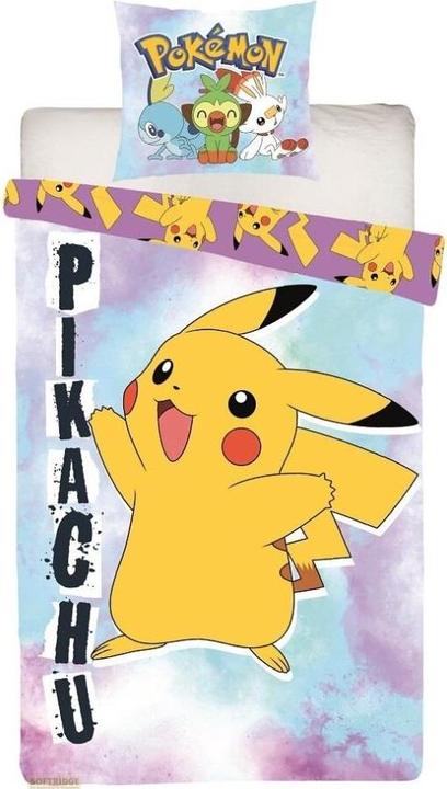 Lyo Pokémon - Parure de lit en microfibre Pikachu II (200x140cm 63x63cm)