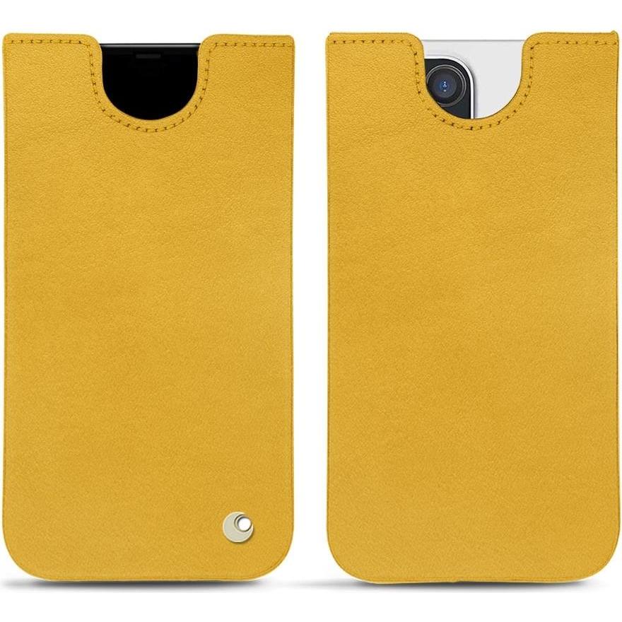 Noreve Lederschutzhülle (Apple iPhone 13 Pro Max), Smartphone Hülle, Orange
