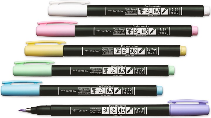 Produktbild Tombow Brush Pen (Mehrfarbig, 6 x)
