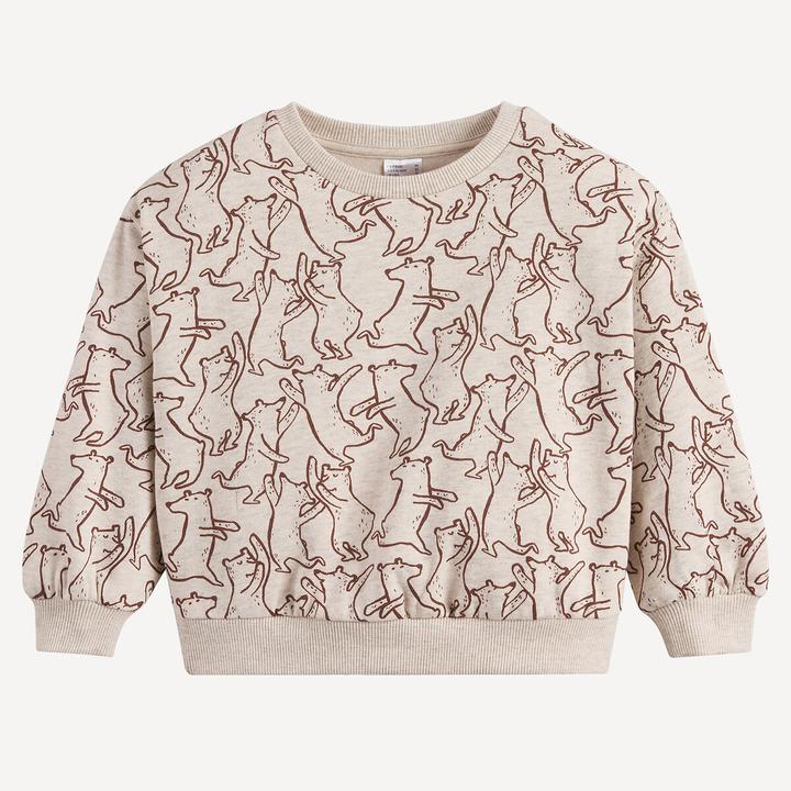 Actual product image La Redoute Collections Sweatshirt mit Rundhals und Teddy-Aufdruck (86)