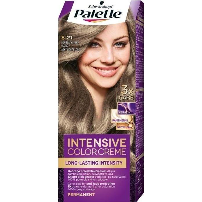 Palette, Tinta, Intensive Color Creme Krem koloryzujcy nr 8-21 popielaty jasny blond (nr 8-21 popielaty jasny blond)