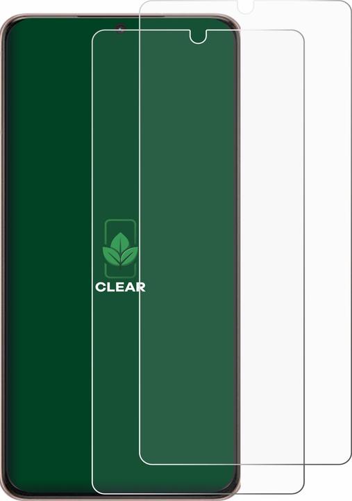 Produktbild ScreenLeaf Schutzfolie nachhaltiger Displayschutz Displayschutzfolie Folie Klar Transparent (2 Stück, Samsung Galaxy S21 Ultra 5G)
