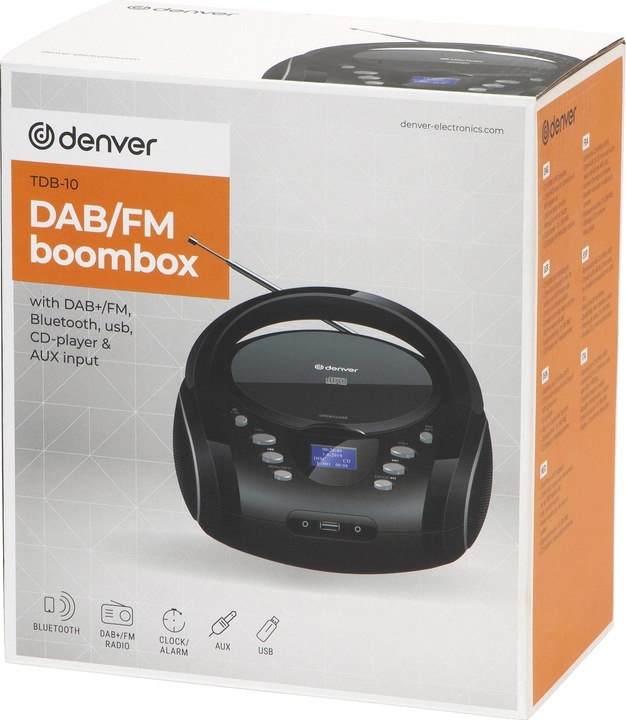 Actual product image Denver TDB-10 (FM, DAB+, Bluetooth)