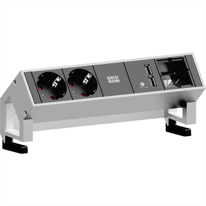 Actual product image Bachmann DESK2 tabletop Power strip (2 x, CEE 7/3, 0.20 m)