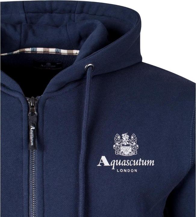 Immagine prodotto Aquascutum Active Felpa con Cappuccio e Zip Intera Logo Piccolo Uomo (XXL)