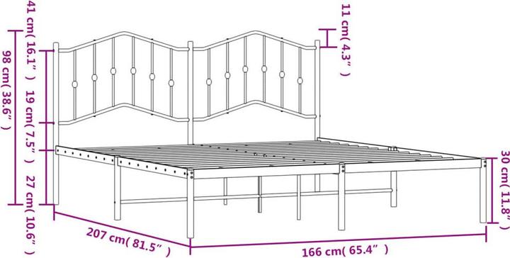 Image du produit vidaXL Bettgestell (160 x 200 cm)