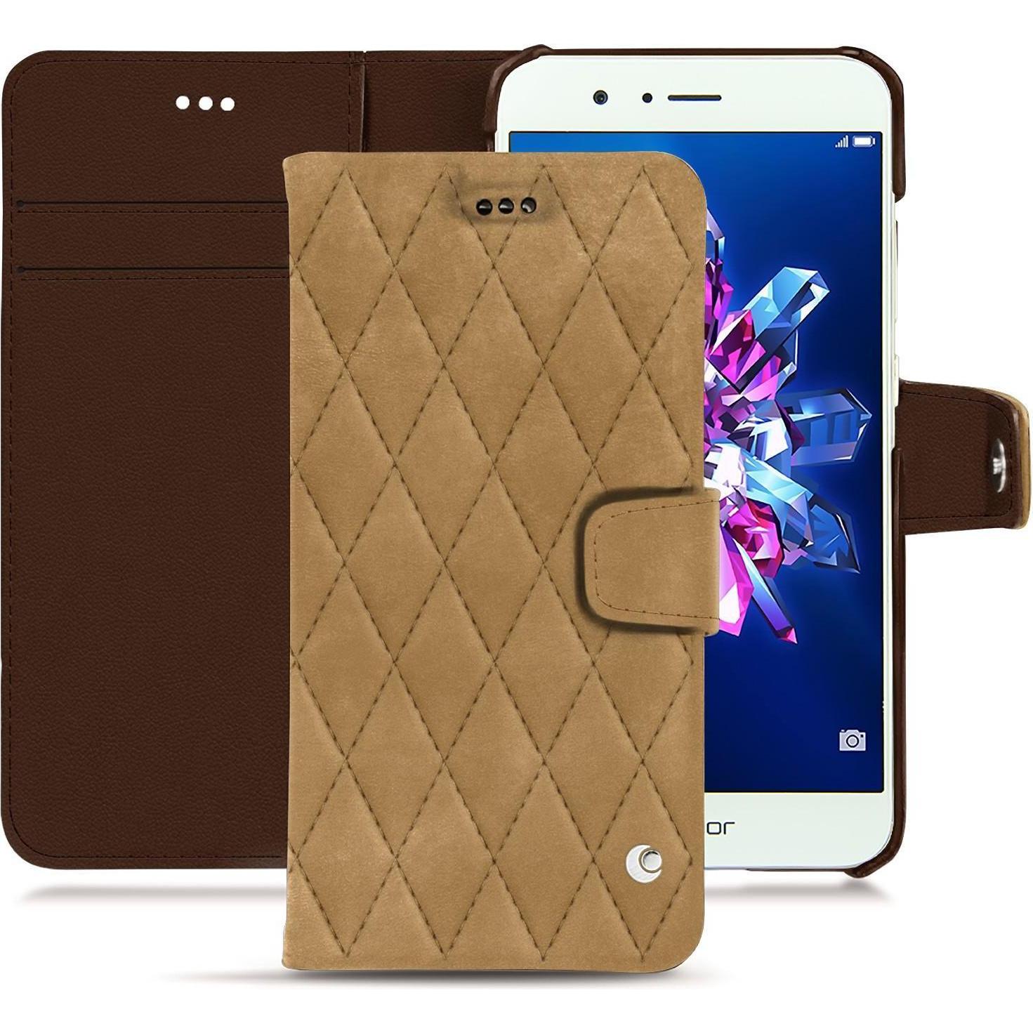 Noreve Lederschutzhülle Wallet (Honor 8 Pro), Smartphone Hülle, Braun