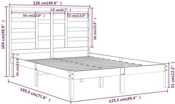 Produktbild vidaXL Gerty (120 x 190 cm)