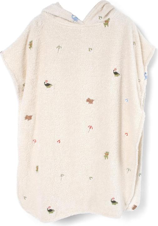Filibabba Badeponcho mit Stickmuster GOTS - Dino Beach