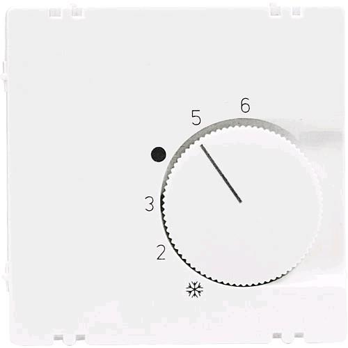 Produktbild ALRE Regeltechnik Abdeckung für Raumtemperaturregler JZ-001.100 55x55mm glanz reinweiss