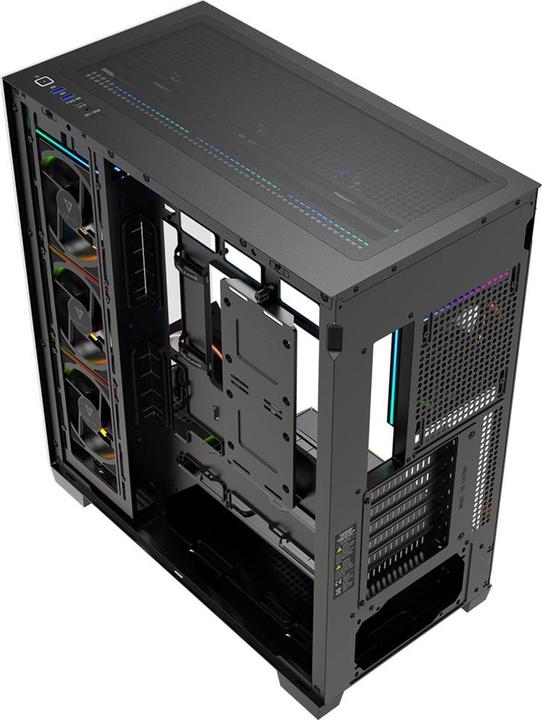 Actual product image Modecom Obudowa Volcano Stellar Plus Argb Midi 8f Black (ATX, mATX, Mini-ITX)