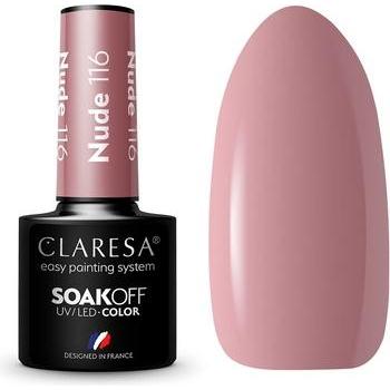 Claresa, Nagellak, 116 Nude UV Nagellak 5ml (Naakt, Semi-permanente vernis)