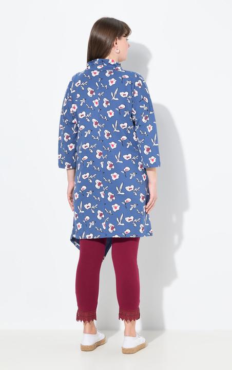 Produktbild Ulla Popken Jerseykleid, Blüten, Wickeloptik, 3/4-Arm (42, 44)