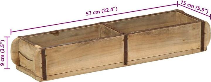 Image du produit vidaXL Rustikale Aufbewahrungsbox (15 cm, 1x)