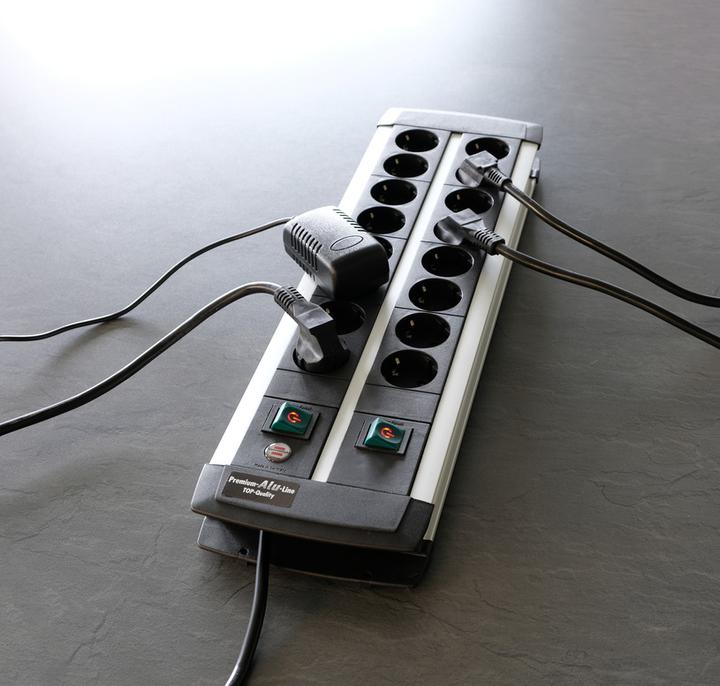 Actual product image Brennenstuhl Alu-line trailing socket 2x8 schuko 3m (16 x, CEE 7/3, 3 m)