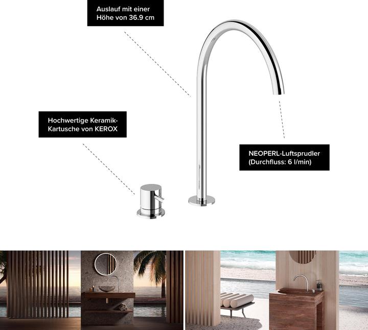 Image du produit Chris Bergen Mélangeur lavabo 2 trous