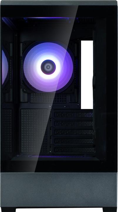 Actual product image Zalman GHE P30 V2 micro-ATX case Tempered Glass Panoramic View - Black (mATX, Mini-ITX)
