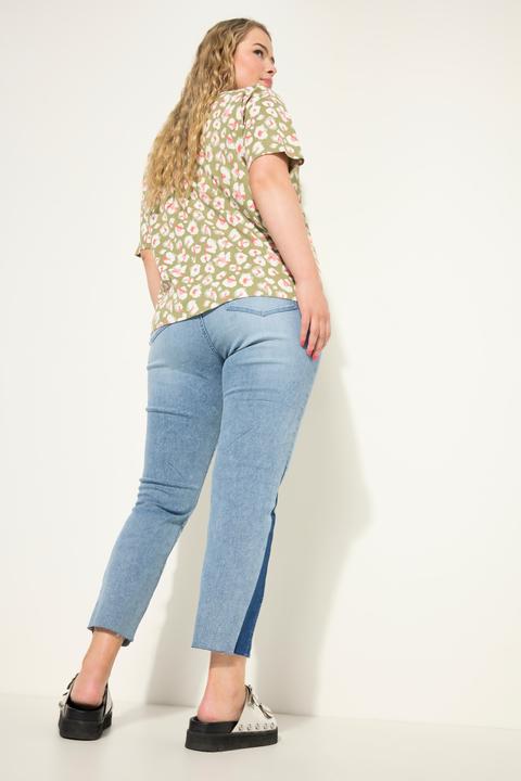 Image du produit Studio Untold Jean mom taille haute avec gousset latéral. Jambes larges et 5 poches (42)