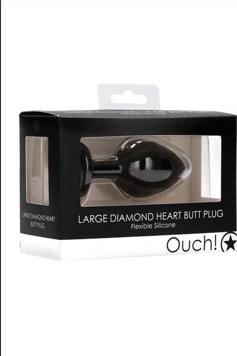 Actual product image Ouch! Diamond Heart Butt Plug