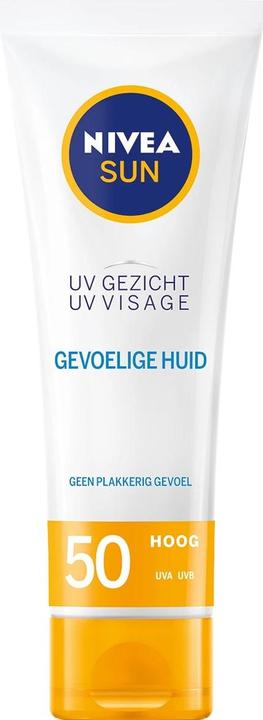 Produktbild NIVEA Sensitive Face Sun Cream SPF50+ 50g (Sonnencreme Gesicht, SPF 50+)
