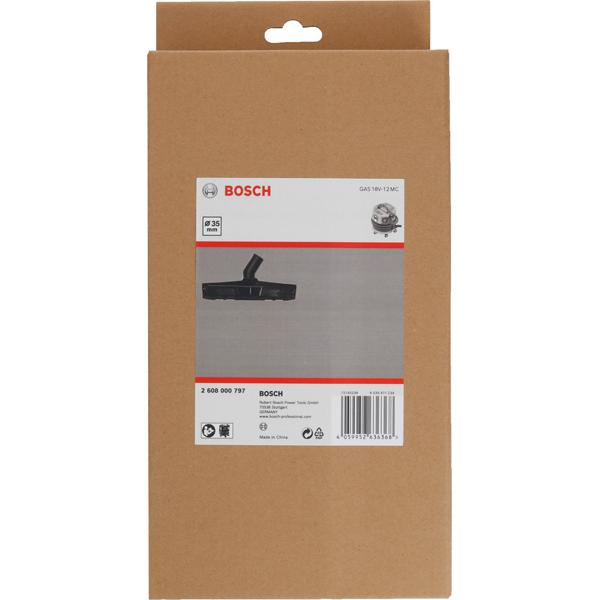 Thumbnail - Bosch Professional Zubehör Breite Bodendüse, 280 x 133 x 70 mm, Staubsauger Zubehör, Schwarz