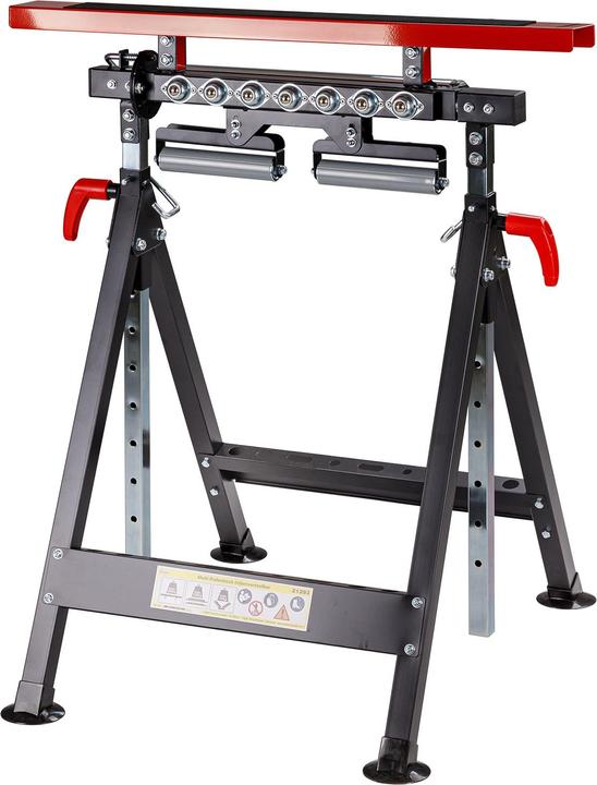 Image du produit Dema Support multi-rouleaux réglable en hauteur 82,5 - 127,5cm (70.50 cm, 75 cm)