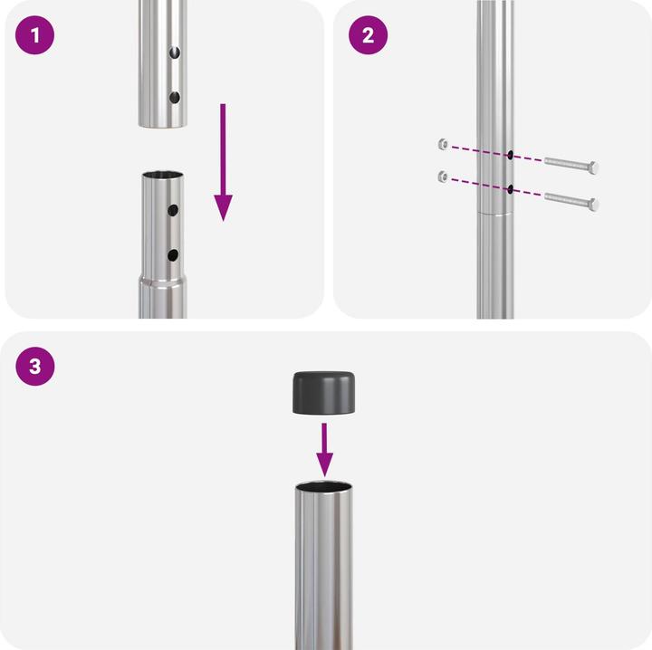 Produktbild vidaXL Zaunpfosten