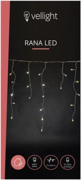 Actual product image Vellight Rana LED - 2 x 0.6 m - 72 LEDs - warm white - transparent cable - modulator - 24 V (4 m)