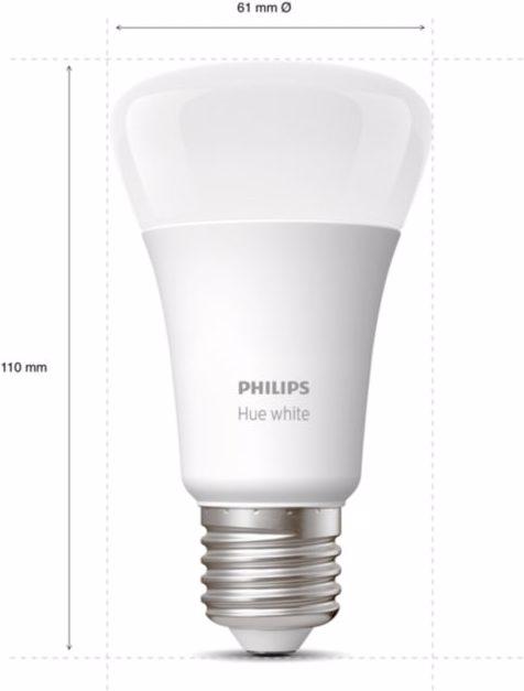 Produktbild Philips Hue White Starter Kit (E27, 9 W, 806 lm, 2 x, F)