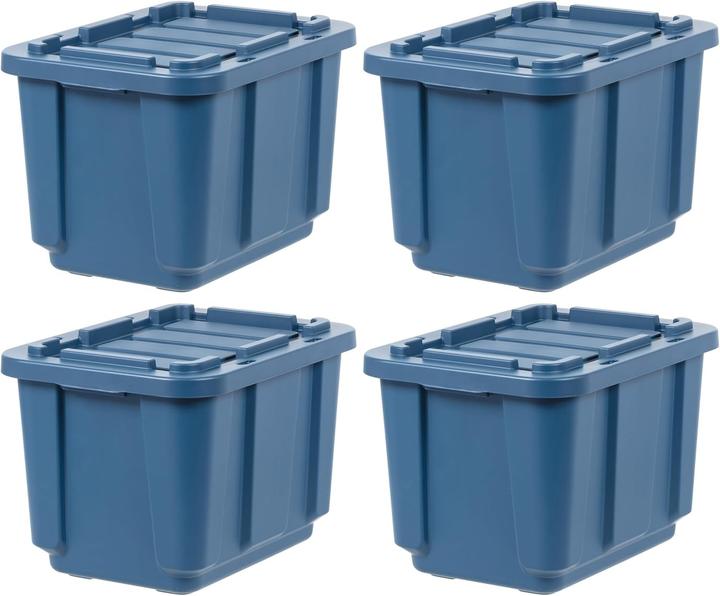 Iris Ohyama Heavy Duty Storage Bins with Lids (38 cm, 45 l, 4x)
