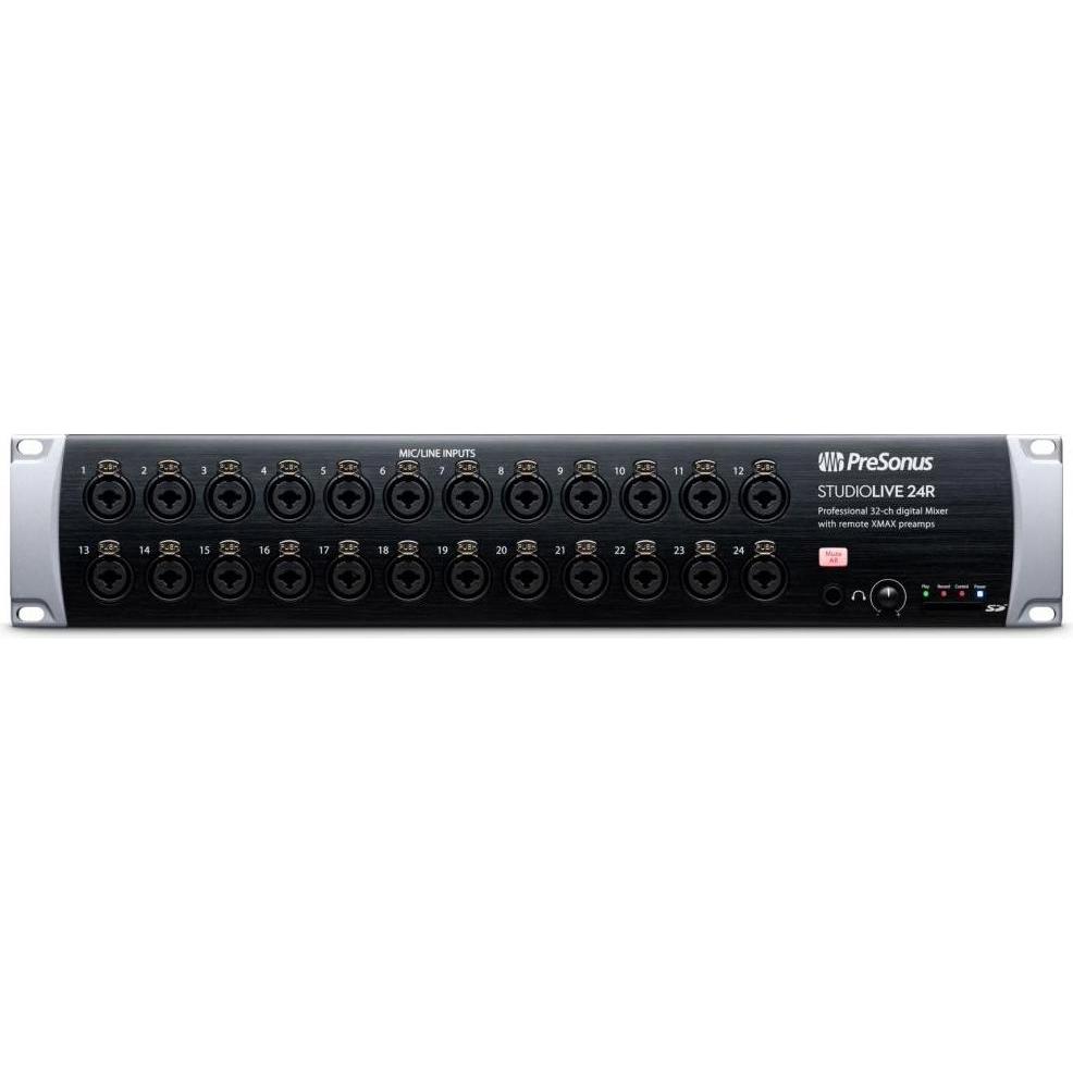 PreSonus Mischpult StudioLive 24R – 32-Kanal, digital (Studio- und Livemixer), Mischpult, Schwarz