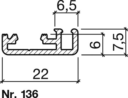Actual product image Hebgo Retaining profiles 136
