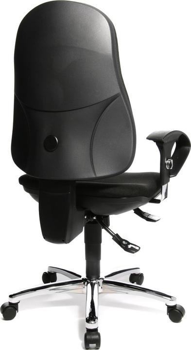 Image du produit Topstar Chaise de bureau "Support SY Deluxe", noir Housse : 100 % polypropylène, assise ergonomique et (42 - 55 cm)