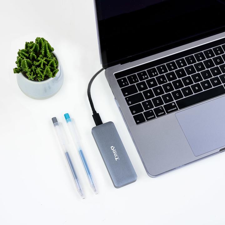 Produktbild Tooq Technology TQE-2281G Speicherlaufwerksgehäuse SSD-Gehäuse Grau M.2 (M.2)