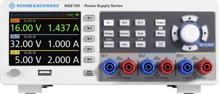 Actual product image Rohde & Schwarz NGE103B, Power Supply, 3-channel, 0 to 3