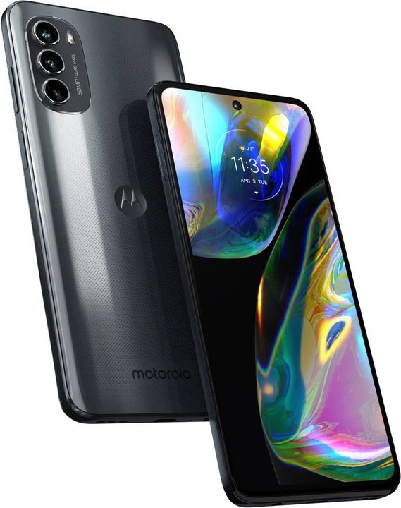 Produktbild Motorola Moto G82 (128 GB, Meteorite grey, 6.60", Hybrid Dual SIM, 50 Mpx, 5G)