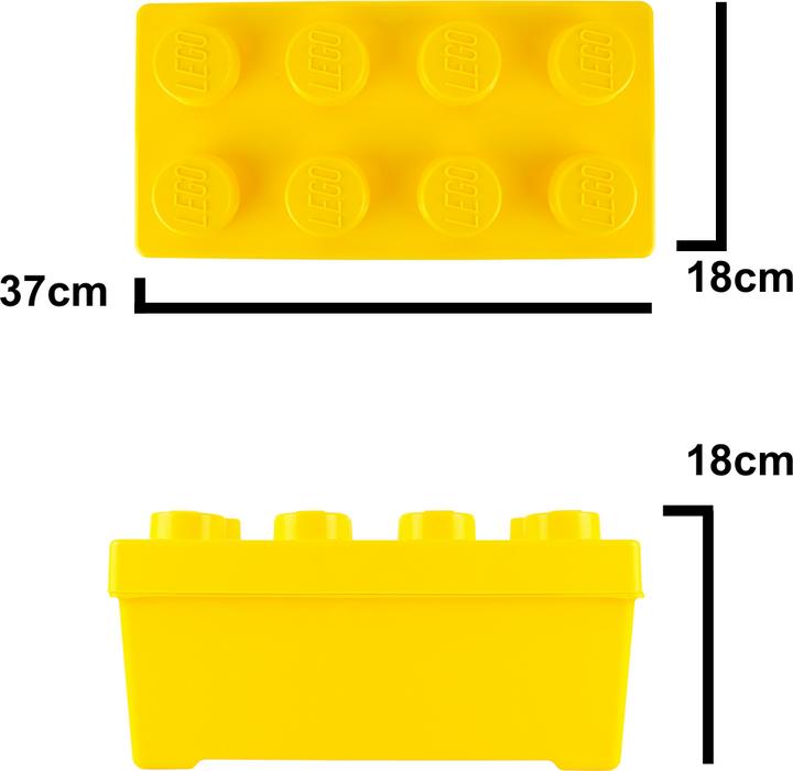 Produktbild LEGO Aufbewahrungsbox Mittel mit Deckel Stapelbar NEU Teile 2x