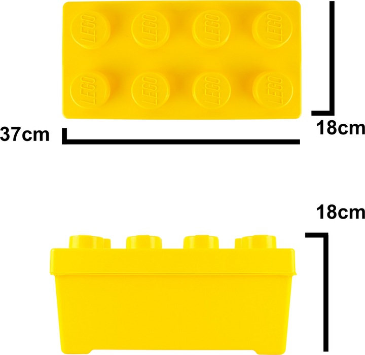 Actual product image LEGO Aufbewahrungsbox Mittel mit Deckel Stapelbar NEU Teile 2x