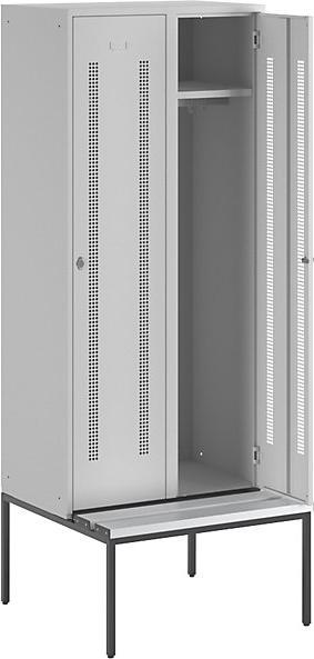 Actual product image Wolf Clothes locker with bench underneath (80 cm, 214 cm)
