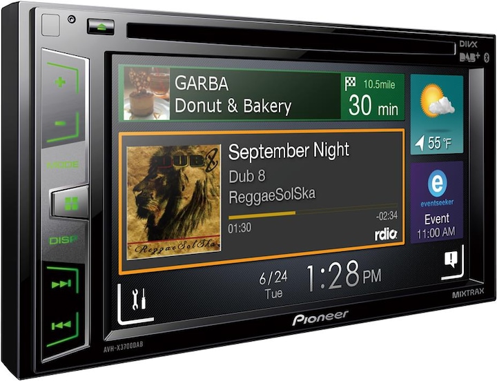 Actual product image Pioneer AVH-X3700DAB without DAB antenna